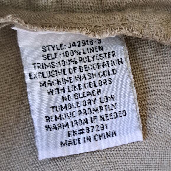 Johnny Was Tan Floral Kimono Jacket with Ornate Trim - Picture 9 of 13